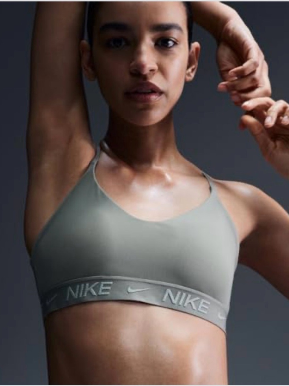 Nike Indy Dri-Fit Lightweight Support Padded Adjustable Fit Sports Bra Size XL